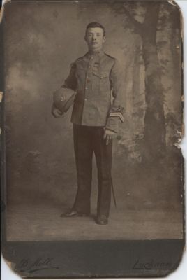 Charles Frederick Ient 
Taken at Lucknow, India (after the Boer War). One the back i says: On the back it says:
Complexion â€“ fresh
Hair â€“ auburn
Eyes â€“ blue
Dress: khaki coat & black trousers
